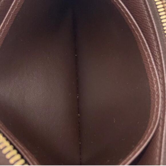 Louis Vuitton Vintage Damier Ebene Compact Sarah Wallet W/Box Zip Around - Picture 9 of 16